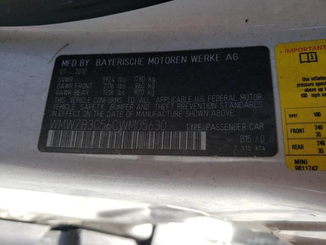 Photo 10 from auction – 2012 MINI COOPER COU with VIN WMWZB3C56CWM05630