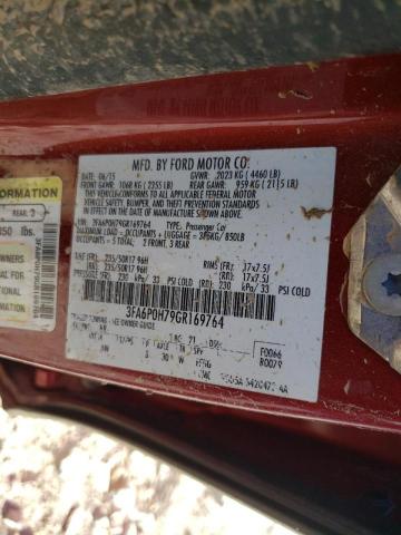 Photo 10 from auction – 2016 FORD FUSION SE with VIN 3FA6P0H79GR169764