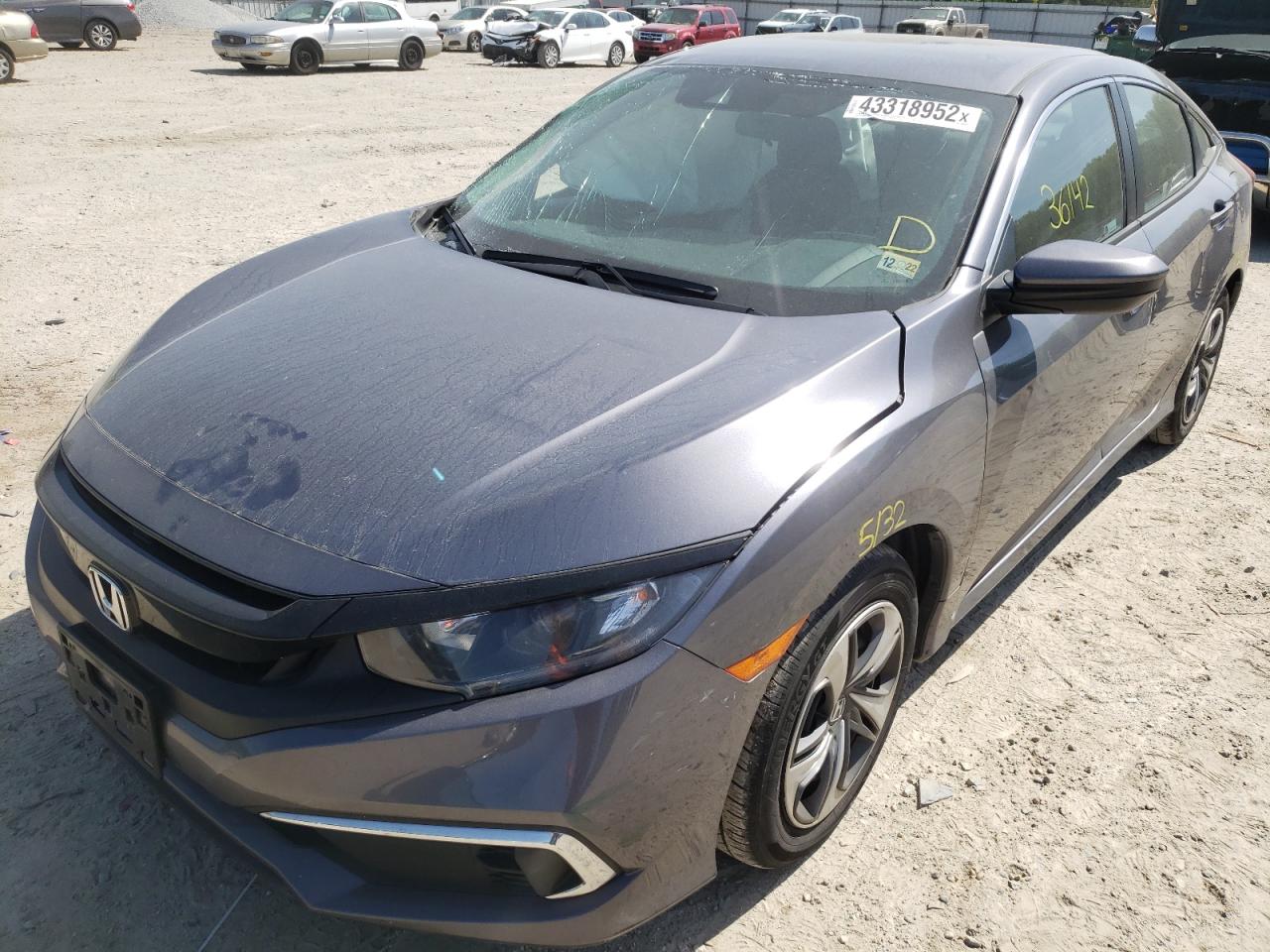 Photo 2 from auction – 2020 HONDA CIVIC LX with VIN 2HGFC2F60LH520807