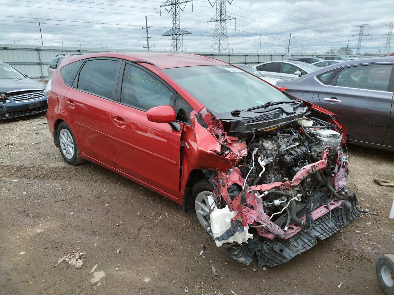 TOYOTA PRIUS V 2012 with VIN JTDZN3EU4C3129559 - Photo from auction