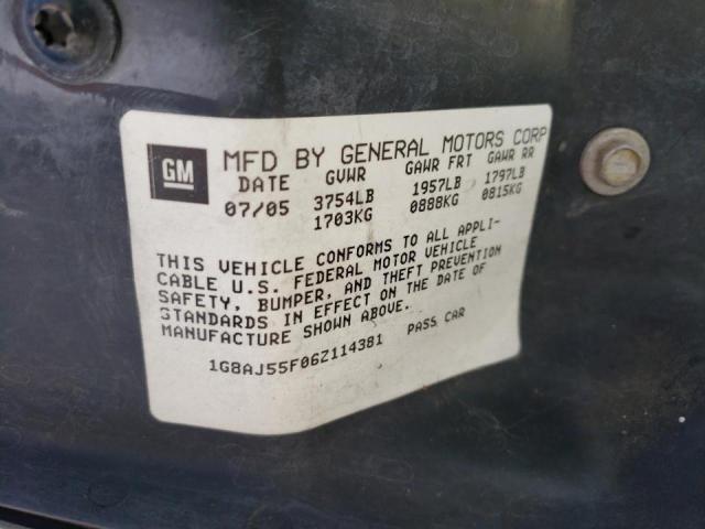Photo 10 from auction – 2006 SATURN ION LEVEL with VIN 1G8AJ55F06Z114381