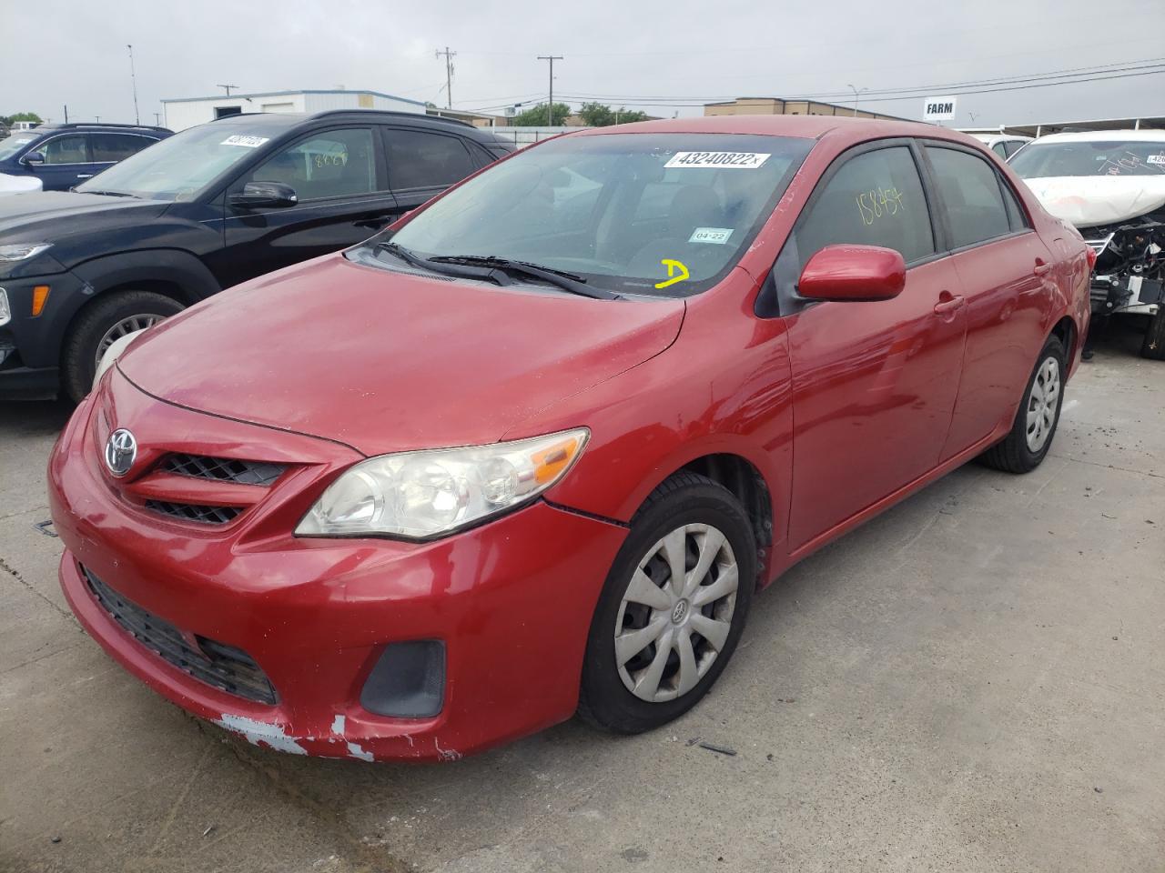 Photo 2 from auction – 2011 TOYOTA COROLLA BA with VIN JTDBU4EE4BJ098794