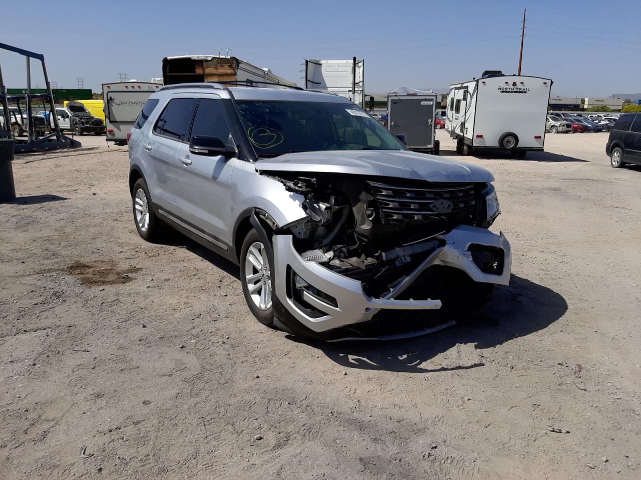 FORD EXPLORER X 2017 with VIN 1FM5K7D83HGE38891 - Photo from auction