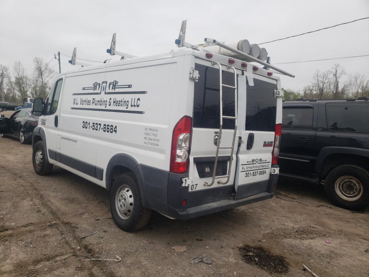 Photo 3 from auction – 2017 RAM PROMASTER with VIN 3C6TRVAG4HE520515