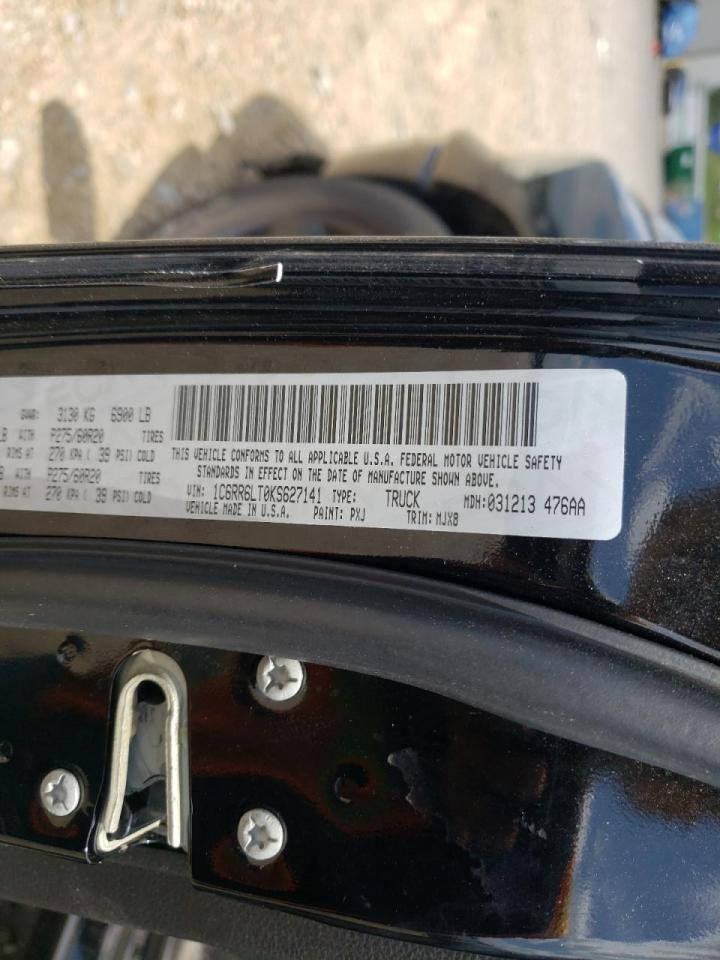 Photo 10 from auction – 2019 RAM 1500 CLASS with VIN 1C6RR6LT0KS627141