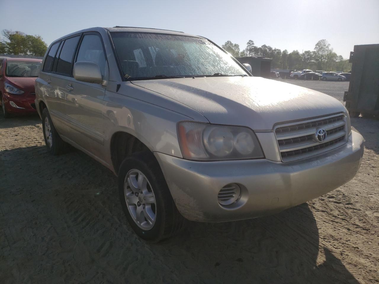 TOYOTA HIGHLANDER 2002 with VIN JTEGF21AX20033747 - Photo from auction