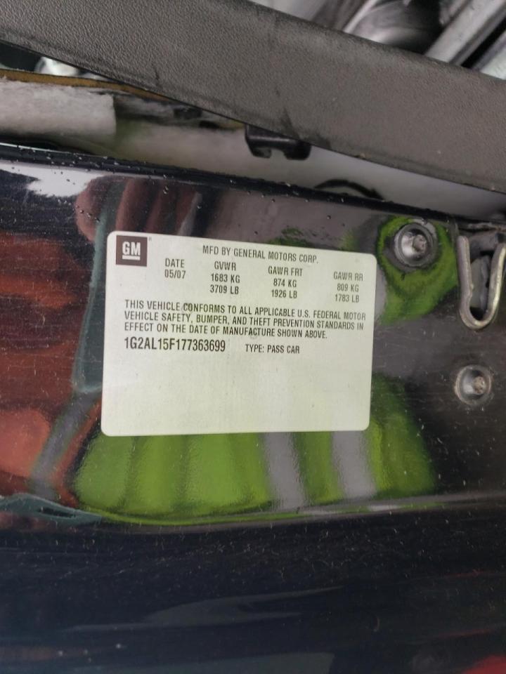Photo 10 from auction – 2007 PONTIAC G5 with VIN 1G2AL15F177363699