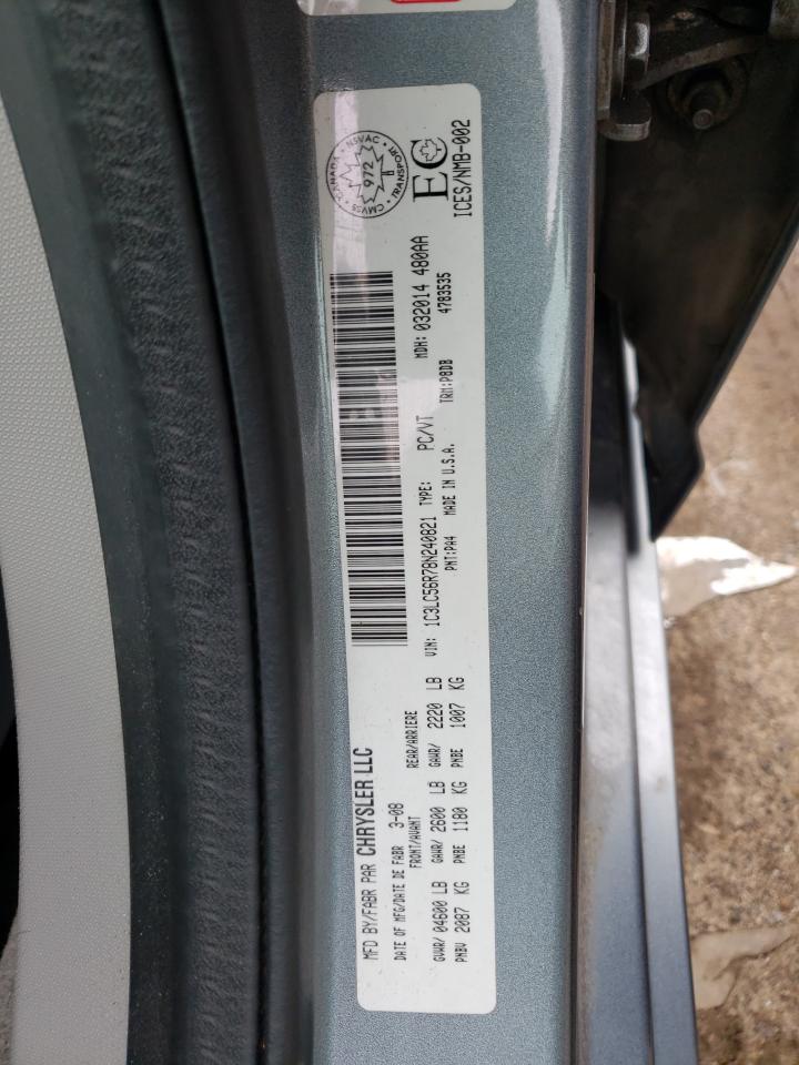 Photo 10 from auction – 2008 CHRYSLER SEBRING TO with VIN 1C3LC56R78N240821