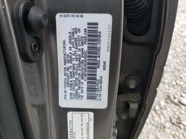Photo 10 from auction – 2002 TOYOTA CAMRY LE with VIN 4T1BE32K32U632251