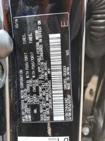 Photo 10 from auction – 2016 TOYOTA 4RUNNER SR with VIN JTEBU5JR5G5394045