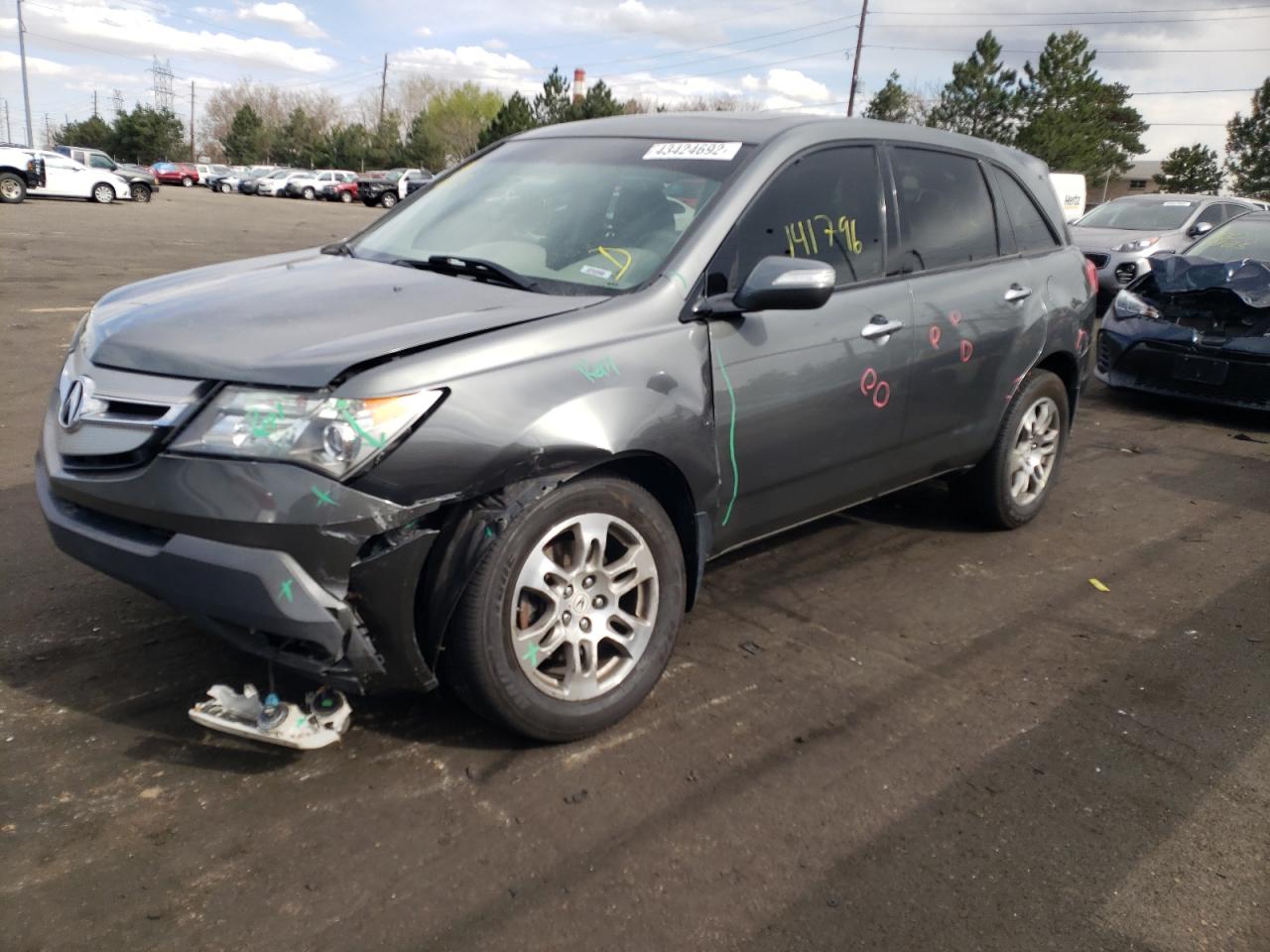 Photo 2 from auction – 2008 ACURA MDX TECHNO with VIN 2HNYD28398H515145