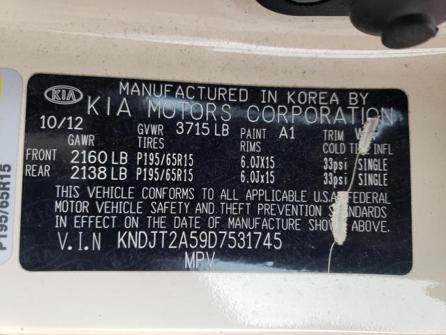 Photo 10 from auction – 2013 KIA SOUL with VIN KNDJT2A59D7531745