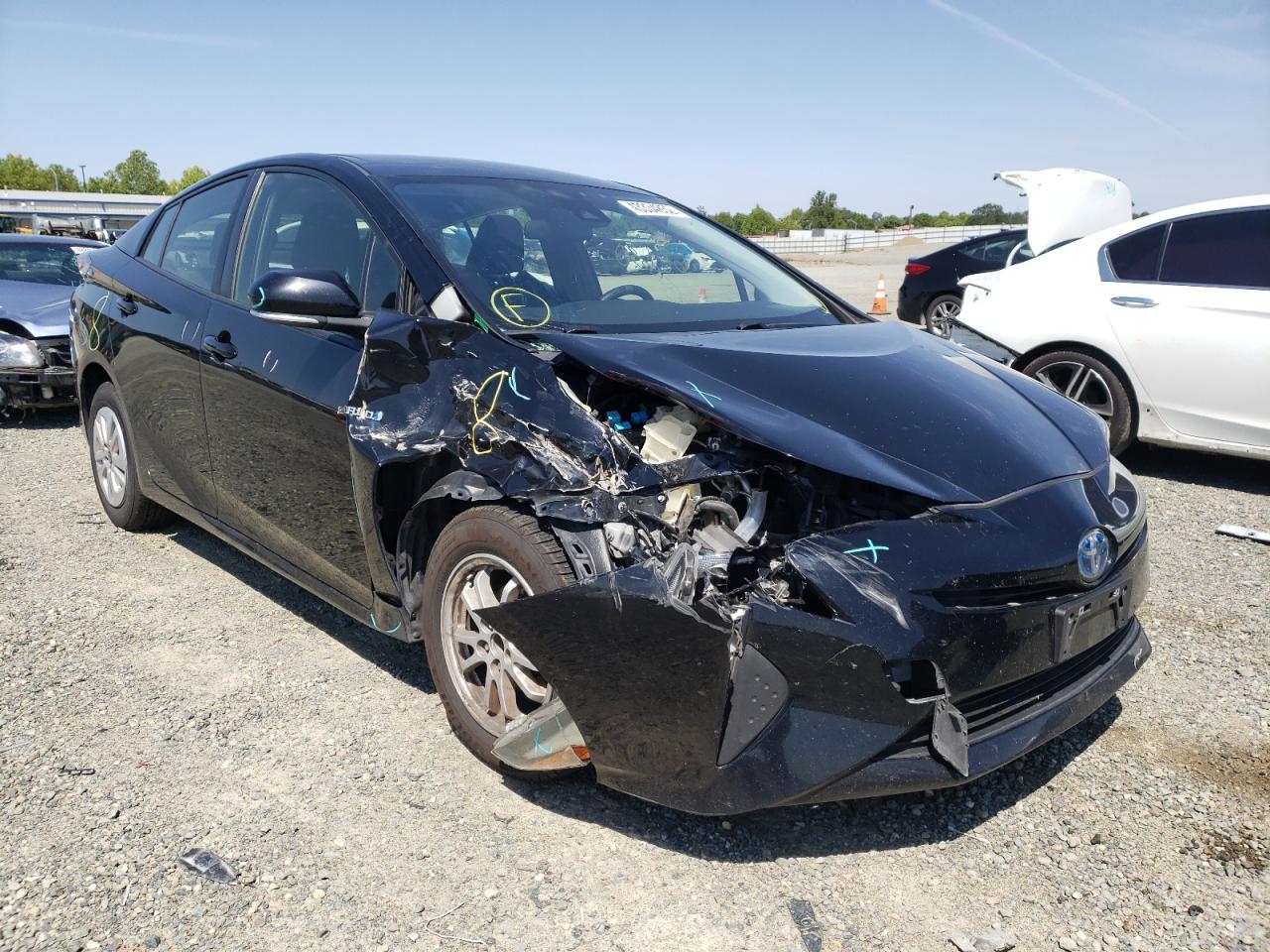 TOYOTA PRIUS 2017 with VIN JTDKBRFU7H3057386 - Photo from auction