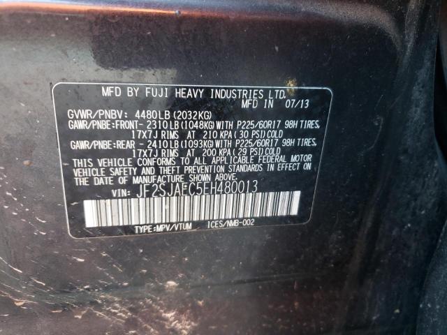 Photo 10 from auction – 2014 SUBARU FORESTER 2 with VIN JF2SJAEC5EH480013
