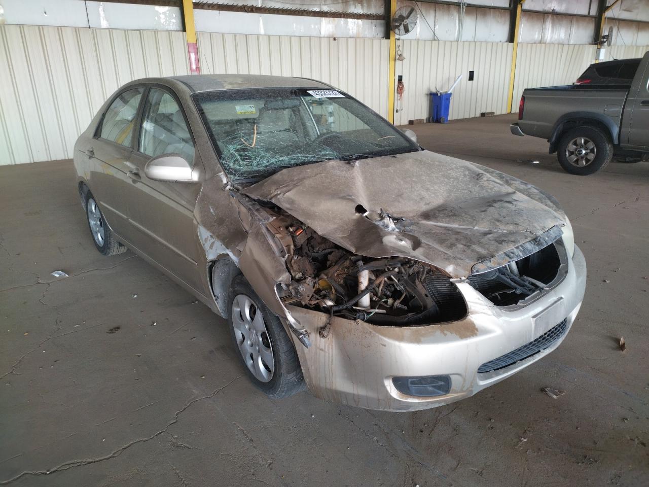 KIA SPECTRA EX 2007 with VIN KNAFE121875445541 - Photo from auction