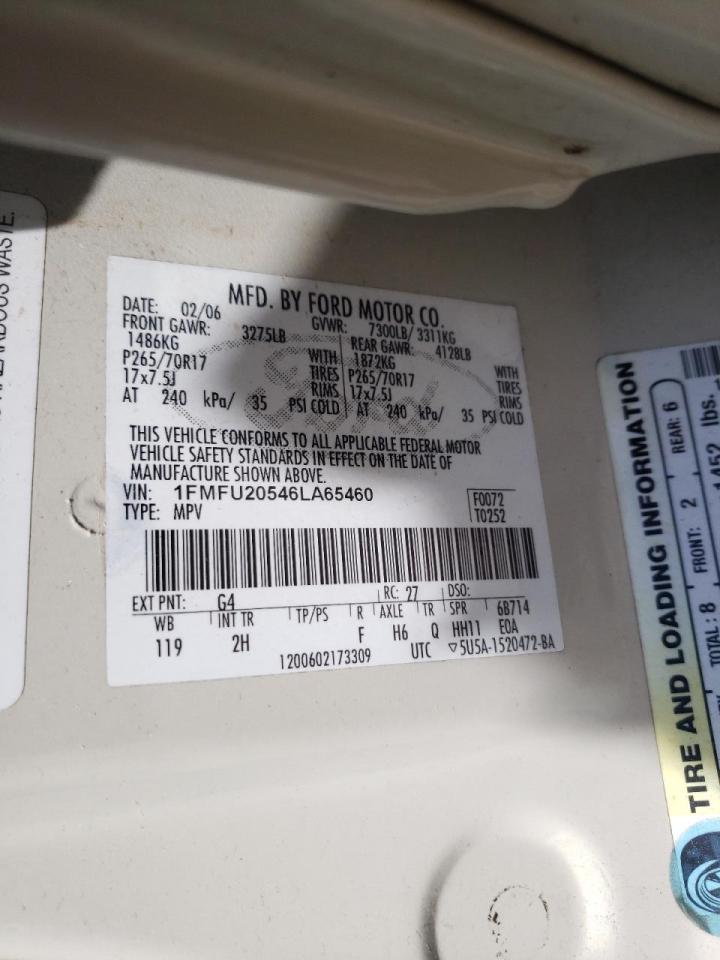 Photo 10 from auction – 2006 FORD EXPEDITION with VIN 1FMFU20546LA65460