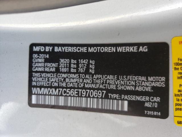 Photo 10 from auction – 2014 MINI COOPER S with VIN WMWXM7C56ET970697