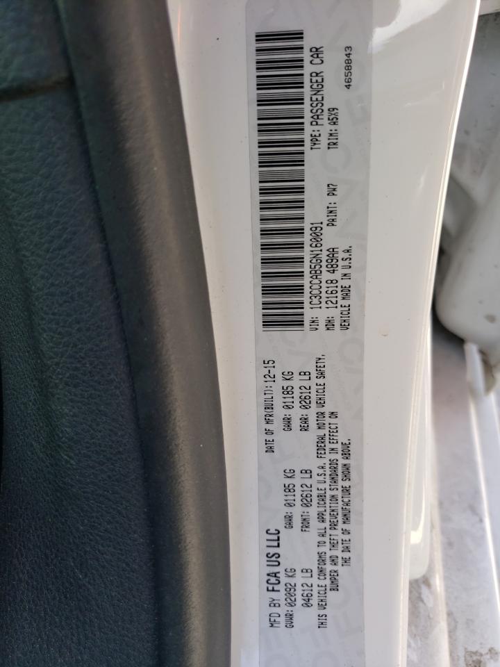Photo 11 from auction – 2016 CHRYSLER 200 LIMITE with VIN 1C3CCCAB5GN160091