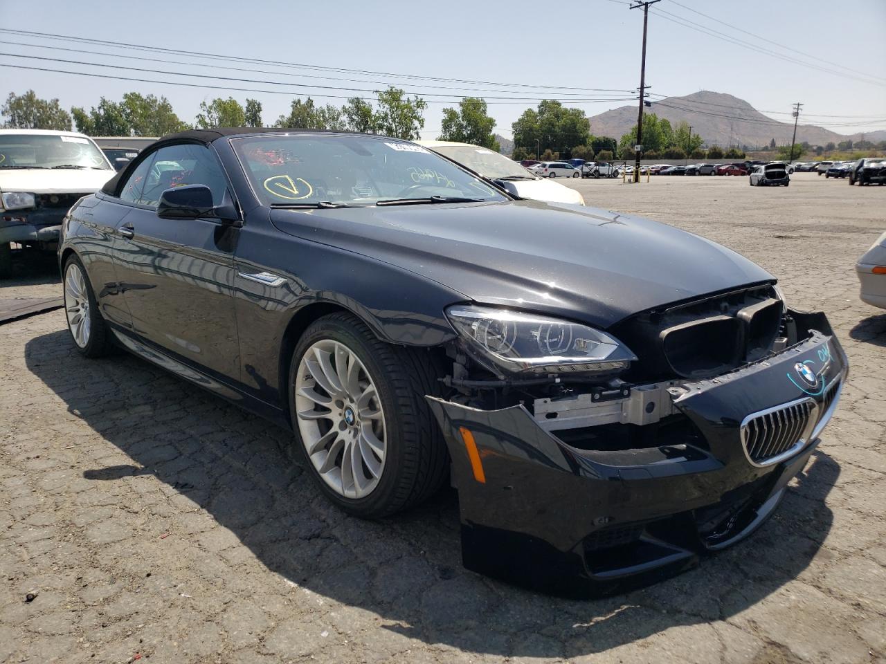BMW 640 I 2015 with VIN WBALW7C56FD596127 - Photo from auction