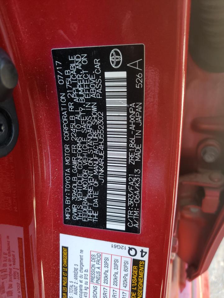 Photo 10 from auction – 2017 TOYOTA COROLLA IM with VIN JTNKARJE4HJ552302