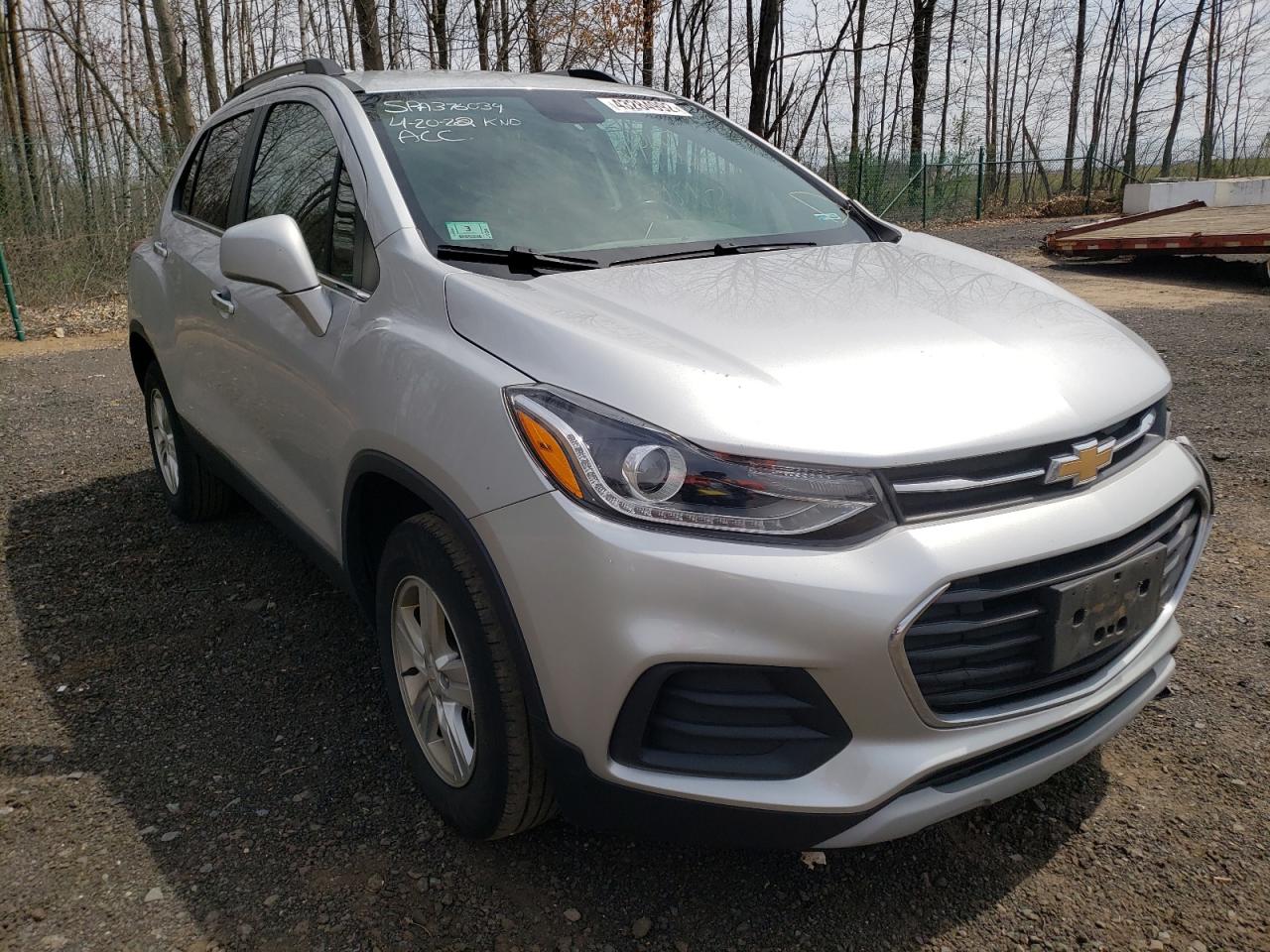 CHEVROLET TRAX 1LT 2019 with VIN KL7CJPSB6KB953818 - Photo from auction