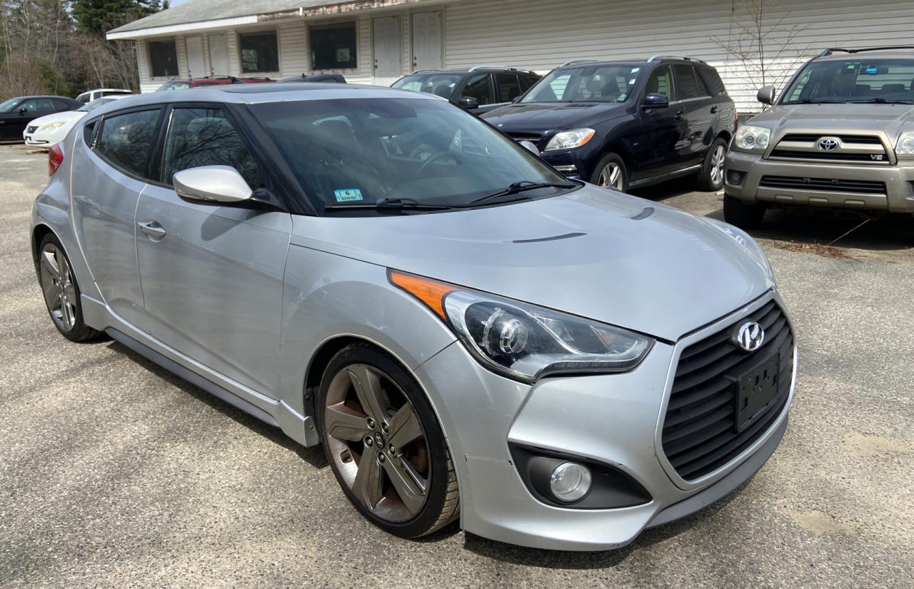 HYUNDAI VELOSTER T 2013 with VIN KMHTC6AE6DU121899 - Photo from auction