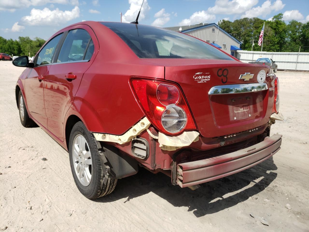 Photo 3 from auction – 2013 CHEVROLET SONIC LT with VIN 1G1JC5SB8D4248463