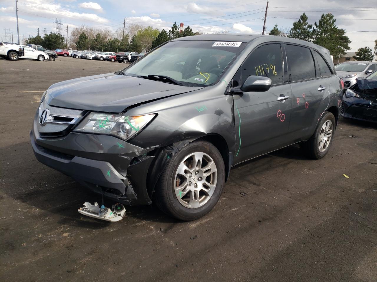 Photo 9 from auction – 2008 ACURA MDX TECHNO with VIN 2HNYD28398H515145