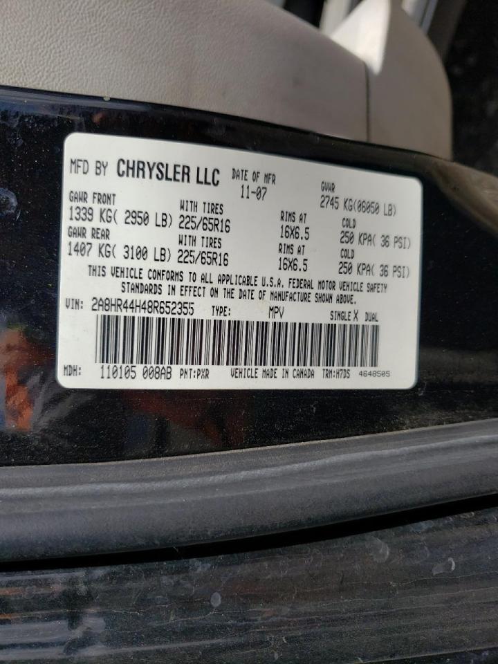 Photo 10 from auction – 2008 CHRYSLER TOWN & COU with VIN 2A8HR44H48R652355