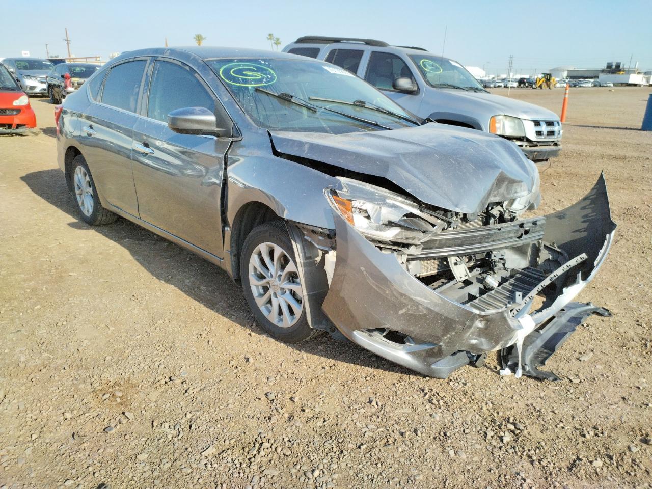 NISSAN SENTRA S 2019 with VIN 3N1AB7AP1KY374759 - Photo from auction