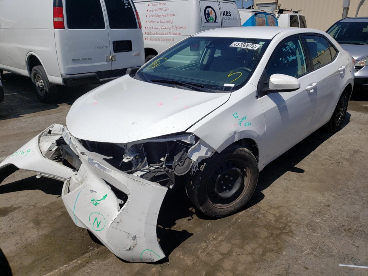 Photo 2 from auction – 2017 TOYOTA COROLLA L with VIN 2T1BURHE6HC956943