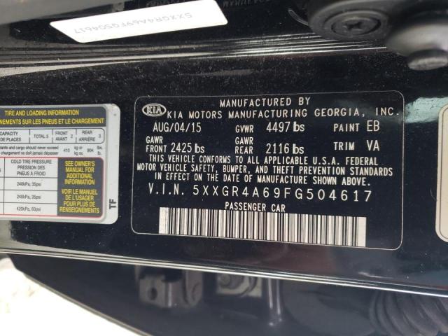 Photo 10 from auction – 2015 KIA OPTIMA SX with VIN 5XXGR4A69FG504617