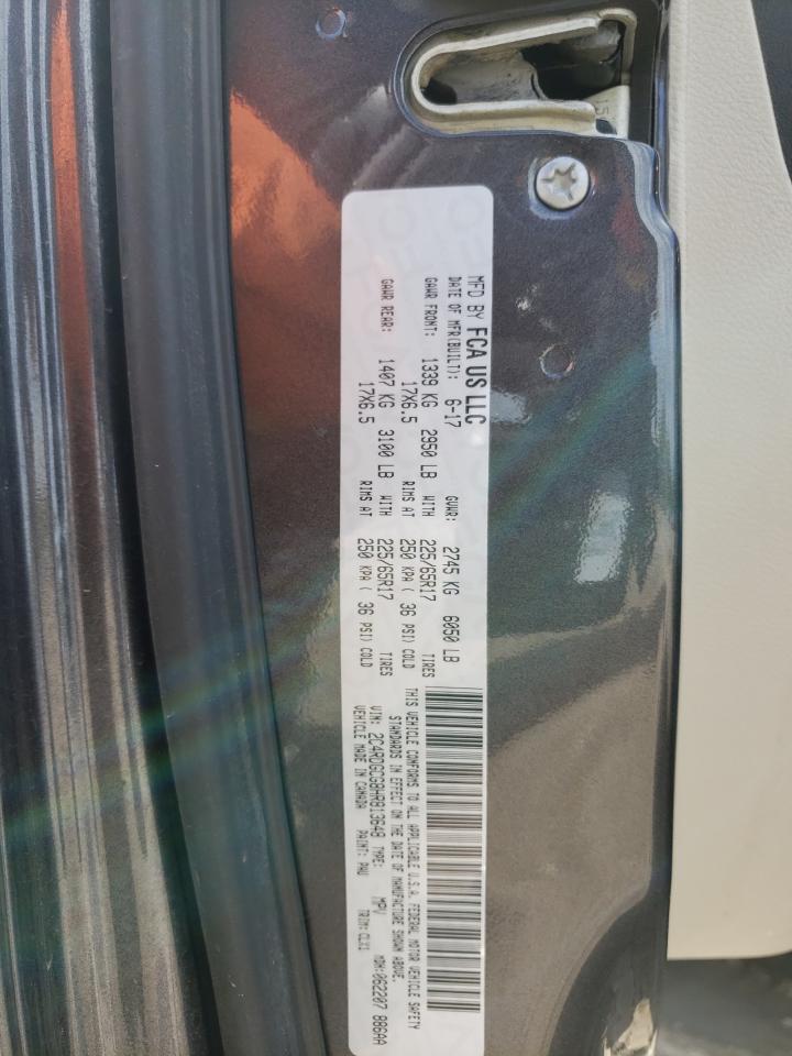 Photo 10 from auction – 2017 DODGE GRAND CARA with VIN 2C4RDGCG8HR813648