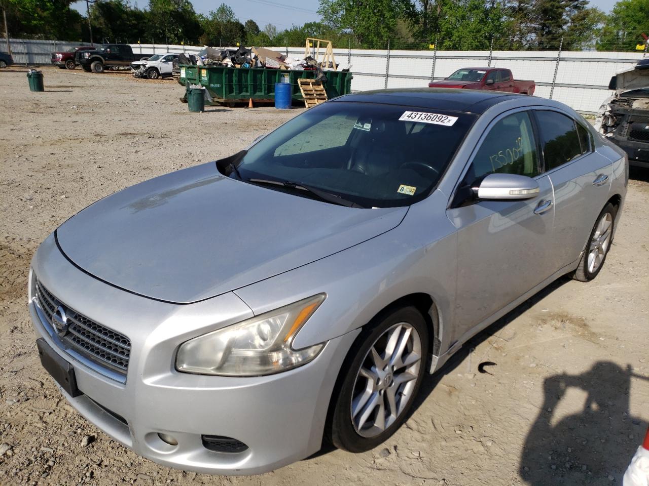 Photo 2 from auction – 2010 NISSAN MAXIMA S with VIN 1N4AA5AP1AC831247