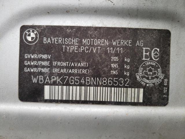 Photo 10 from auction – 2011 BMW 328 XI with VIN WBAPK7G54BNN86532