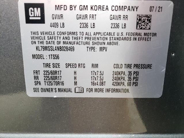 Photo 10 from auction – 2022 CHEVROLET TRAILBLAZE with VIN KL79MSSL4NB028469