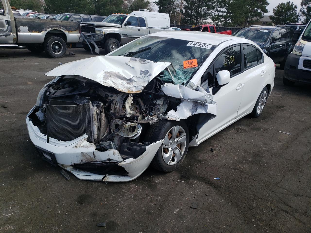 Photo 9 from auction – 2013 HONDA CIVIC LX with VIN 2HGFB2F59DH570391