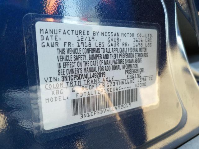 Photo 10 from auction – 2020 NISSAN KICKS SR with VIN 3N1CP5DV4LL492019