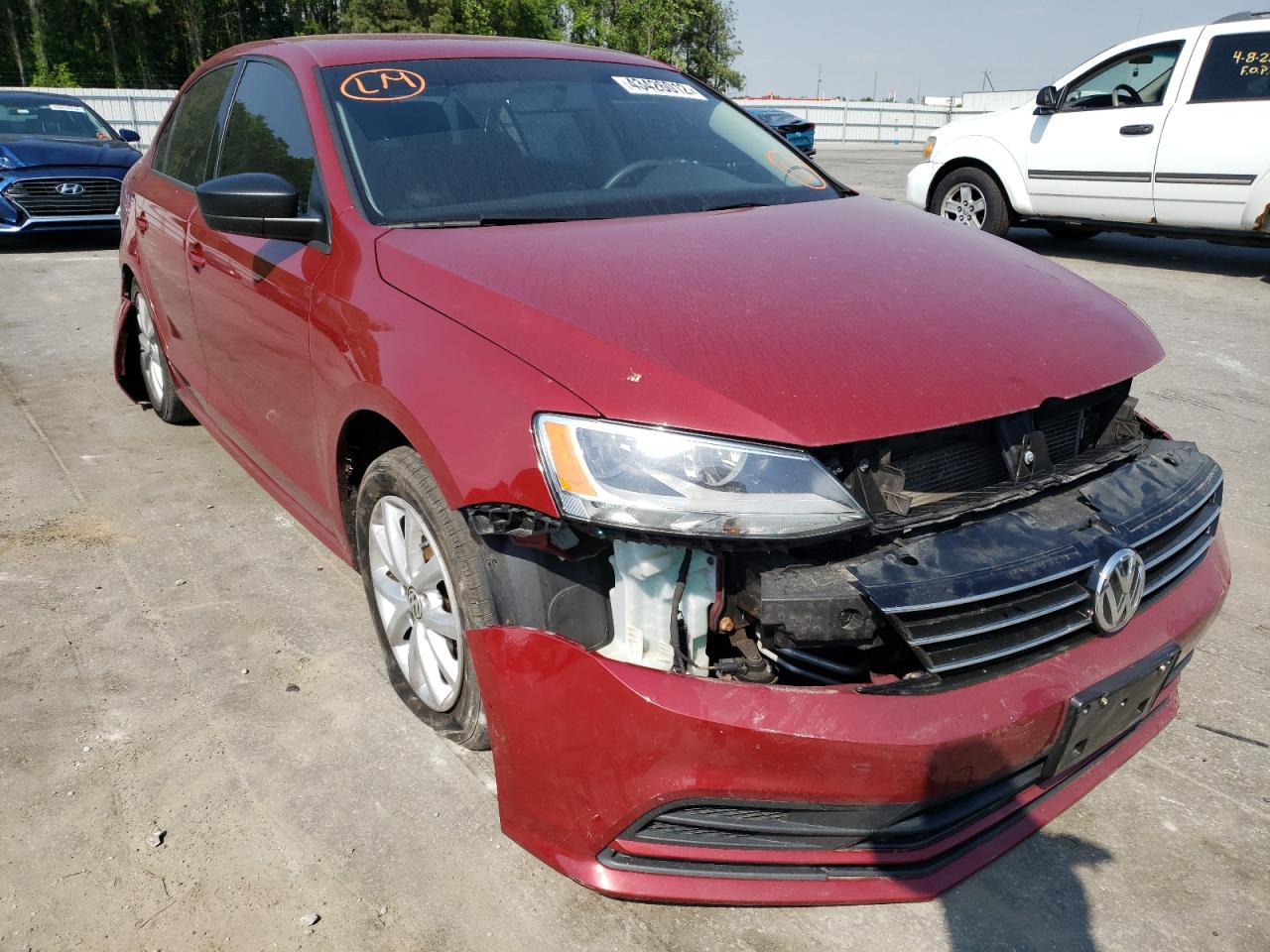 Photo 1 from auction – 2016 VOLKSWAGEN JETTA S with VIN 3VW267AJ0GM290641