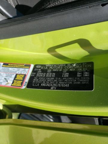 Photo 10 from auction – 2016 KIA SOUL with VIN KNDJN2A28G7876348