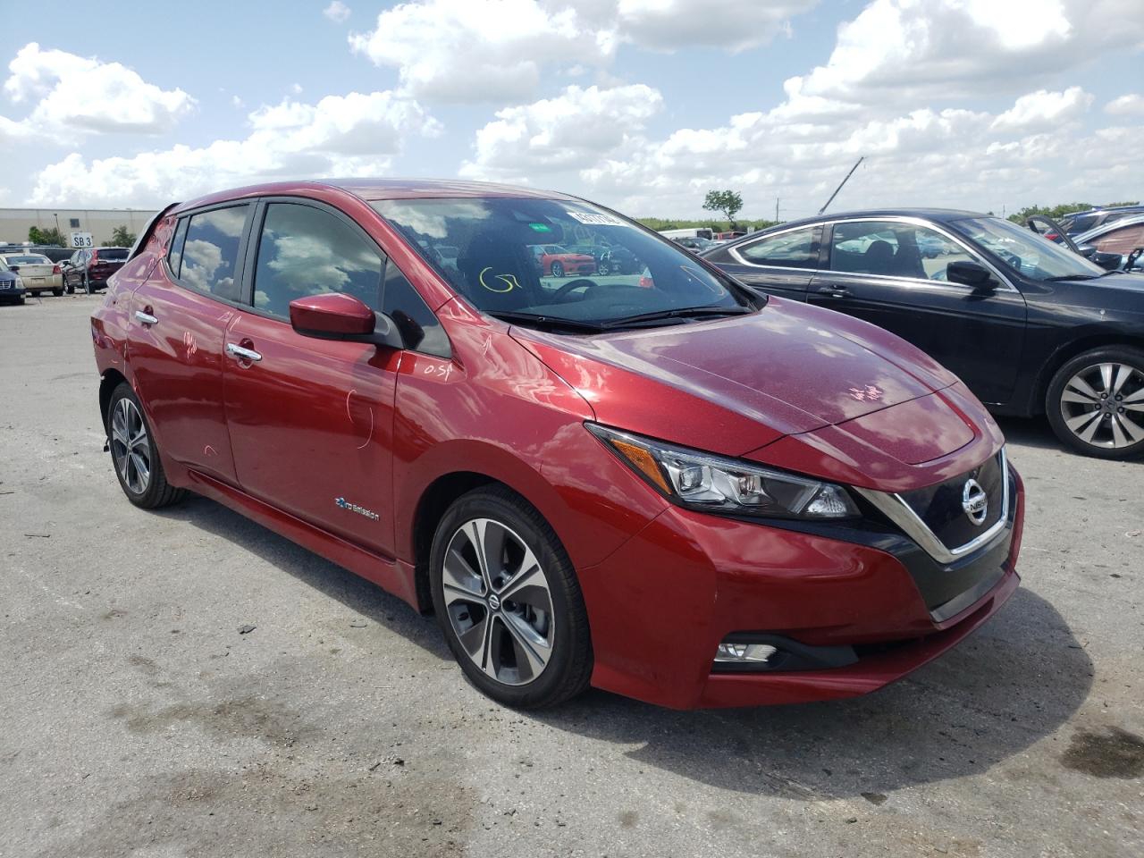 NISSAN LEAF S 2018 with VIN 1N4AZ1CP3JC315163 - Photo from auction