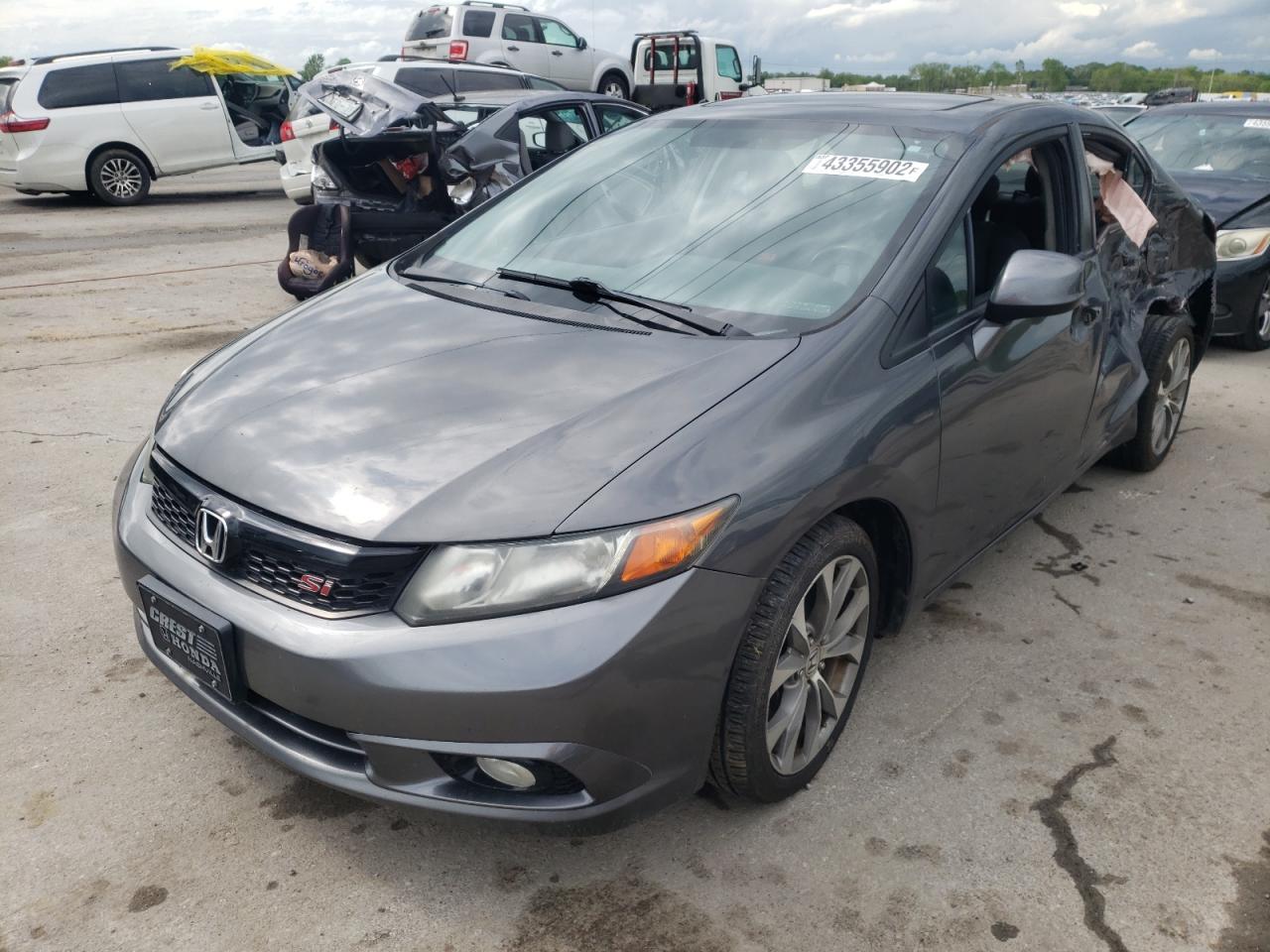 Photo 2 from auction – 2012 HONDA CIVIC SI with VIN 2HGFB6E5XCH702274
