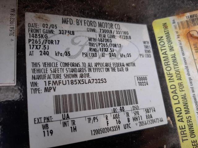 Photo 10 from auction – 2005 FORD EXPEDITION with VIN 1FMFU185X5LA73253