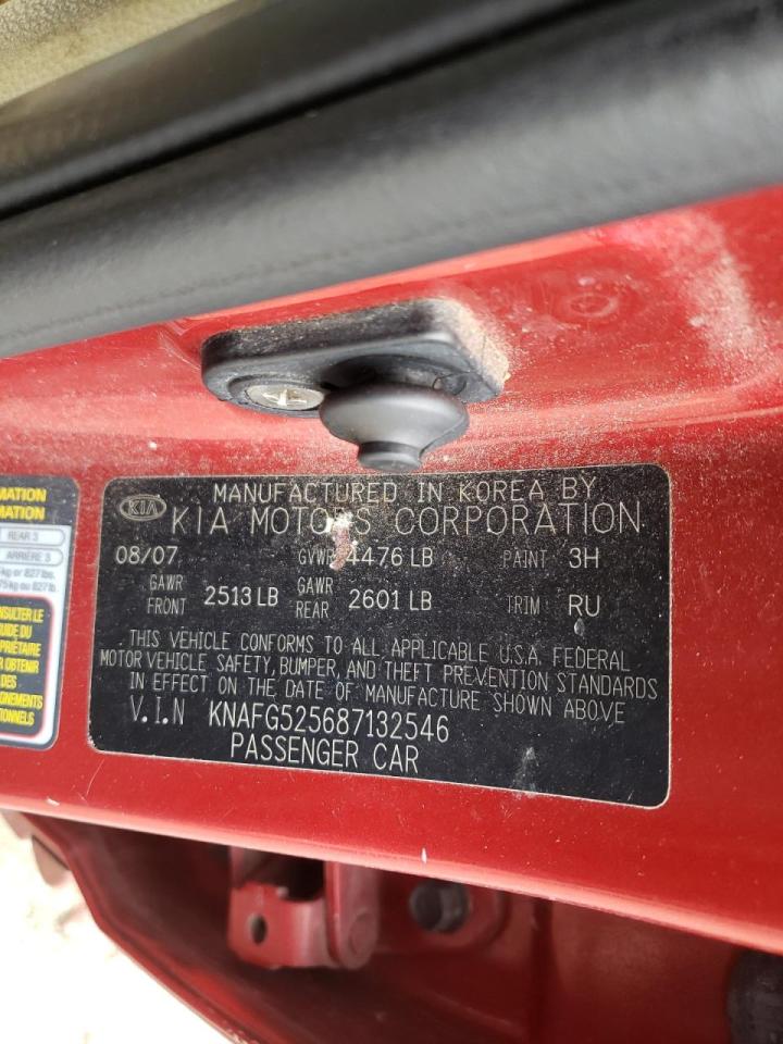 Photo 20 from auction – 2008 KIA RONDO BASE with VIN KNAFG525687132546