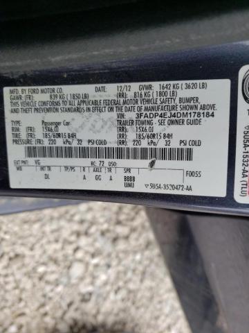 Photo 10 from auction – 2013 FORD FIESTA SE with VIN 3FADP4EJ4DM178184
