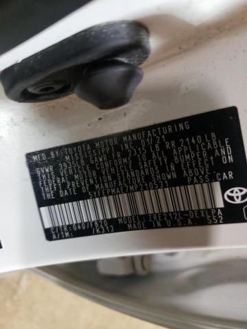 Photo 10 from auction – 2021 TOYOTA COROLLA LE with VIN 5YFEPMAE7MP210531