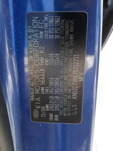 Photo 10 from auction – 2007 KIA SORENTO EX with VIN KNDJC736675712711