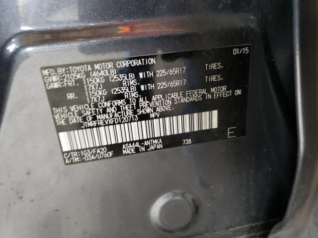 Photo 10 from auction – 2015 TOYOTA RAV4 XLE with VIN JTMRFREVXFD120713