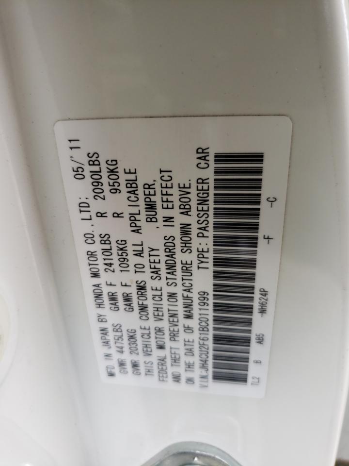 Photo 10 from auction – 2011 ACURA TSX with VIN JH4CU2F61BC011999
