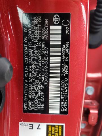 Photo 10 from auction – 2017 TOYOTA PRIUS PRIM with VIN JTDKARFP9H3007327